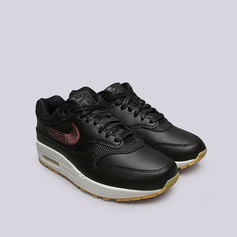 женские черные кроссовки Nike WMNS Air Max 1 PRM 454746-020 - цена, описание, фото 2